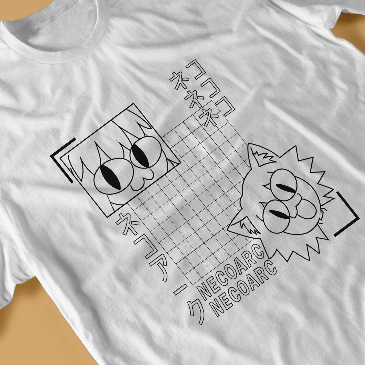 Black Round Collar TShirt Neco Arc NECOARC Cat Classic T Shirt Men Clothes New Design