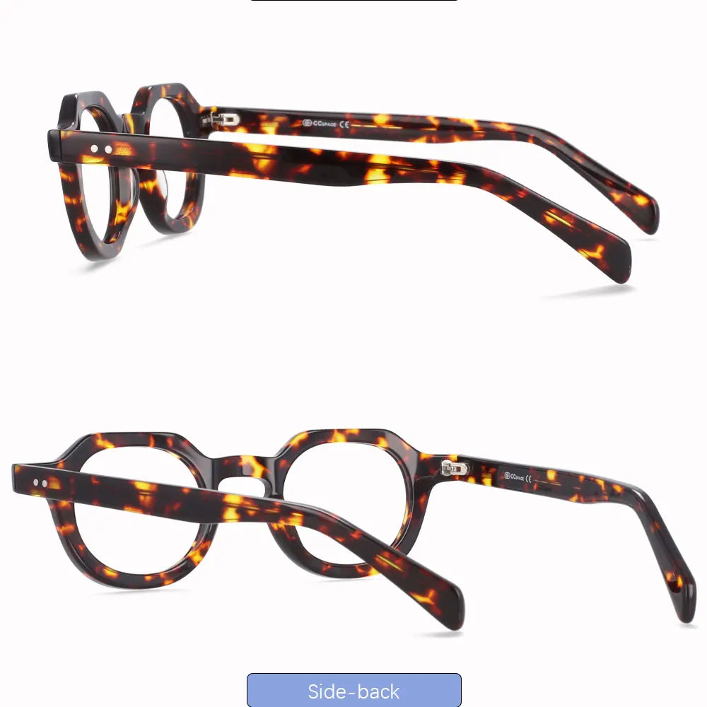 R49875 Vintage Women Reading Eyeglass Acetate Glasses Frames Men Fashion Presbyopic Dioptric +50 +100 +300