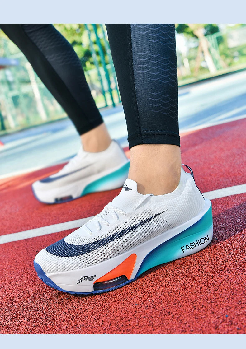 Air cushion Running Shoes Speciality Marathon Men Sports Breathable Lightweight Women's Comfortable Athletic Nonskid Sneakers