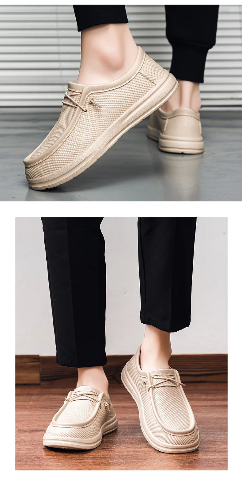 Hotel Chef Shoes Four Season soft sole Anti-skid Oil-proof Men Plus Size Kitchen work shoes Garden Shoes Labor Shoe Fishing Shoe