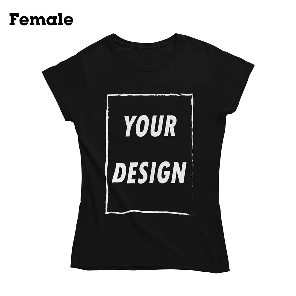 Free Shipping From US Customizable Male Female Short Sleeve