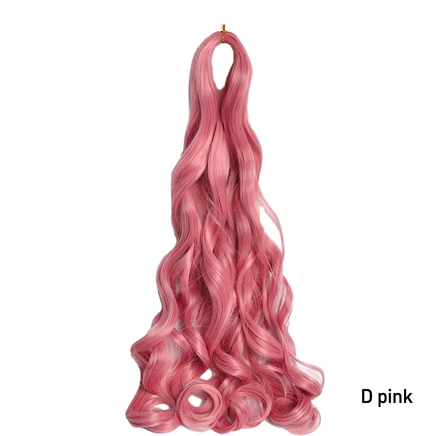 French Curly Crochet Braiding Hair Synthetic Loose Wave Ombre Braids Hair for Women Spiral Curls Pre Stretched Hair Extensions