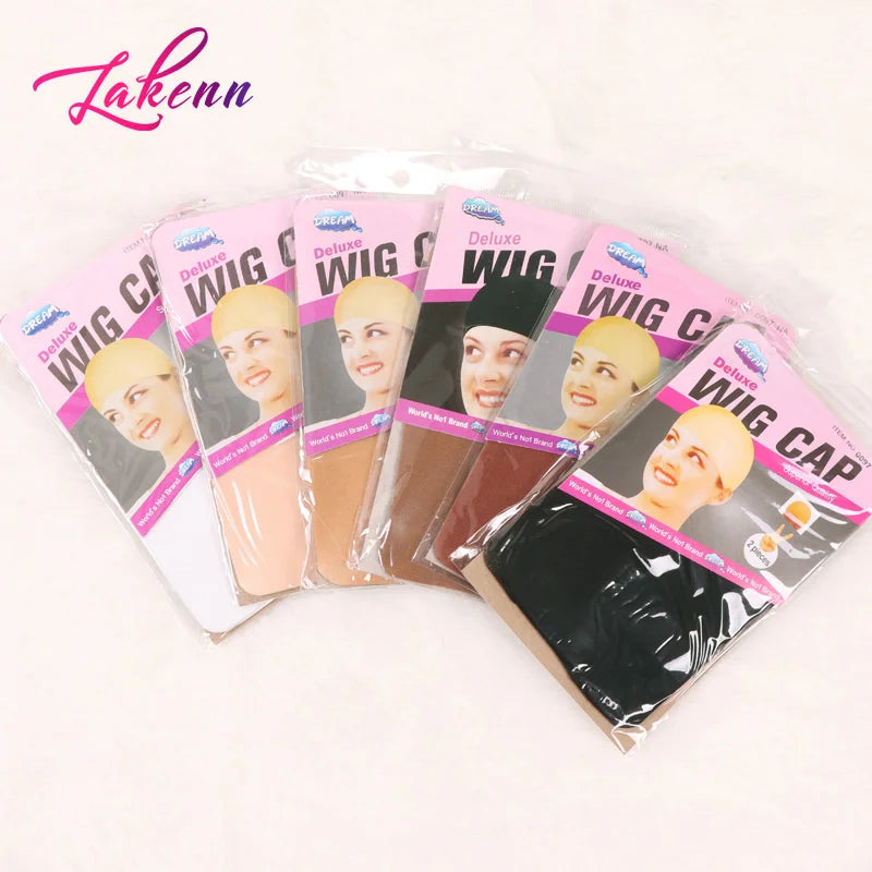 Dark Brown Wig Cap For Lace Front Wigs 20Pcs (10 Packs) Nylon Wig Cap For Wigs Making Stretchy Stocking Wig Caps For Women