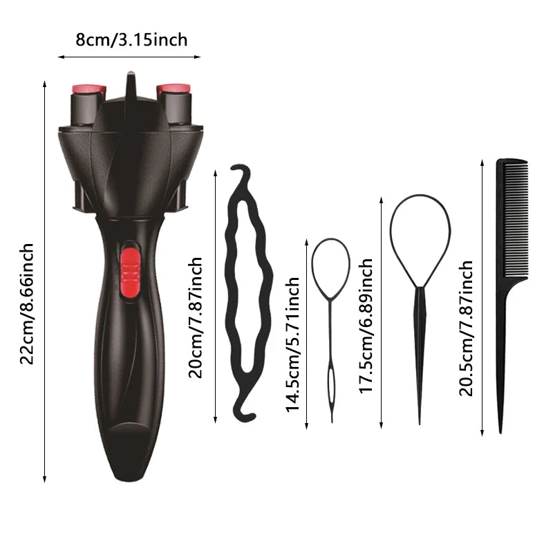 2026 New Electric Hair Braider Automatic Twist Braiding Machine Quick Braid Tool Styling Tool for Home Salon Use