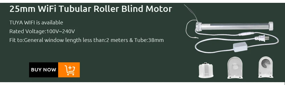 LifeLibero Tuya Wifi Battery Smart Curtains Motor Roller Blinds For 38mm Tube Rechargeable Wired Free Shutter Electric Motor