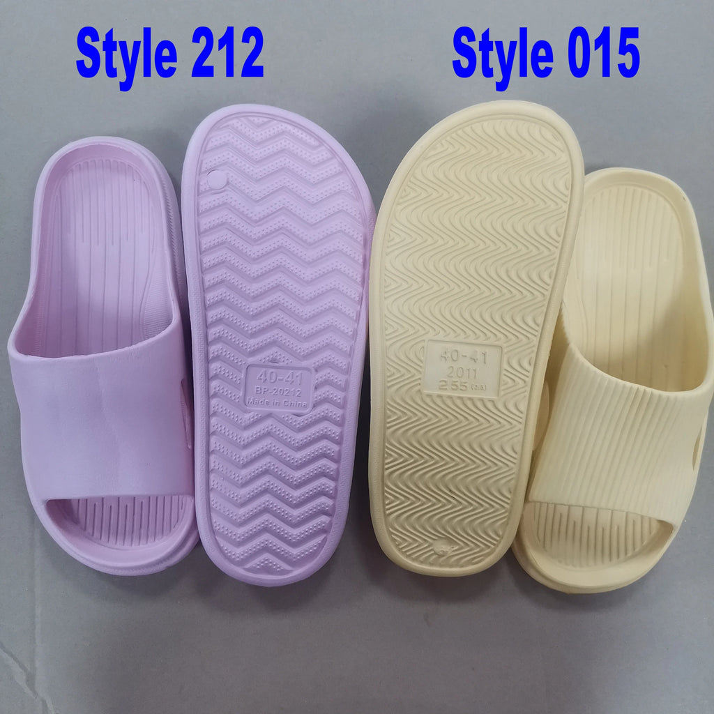 Soft Home Slippers Couples Summer Indoor Non-Slip Bathroom Slippers Solid Sandals Hotel Family Men Women Flip Flops Flat Shoes