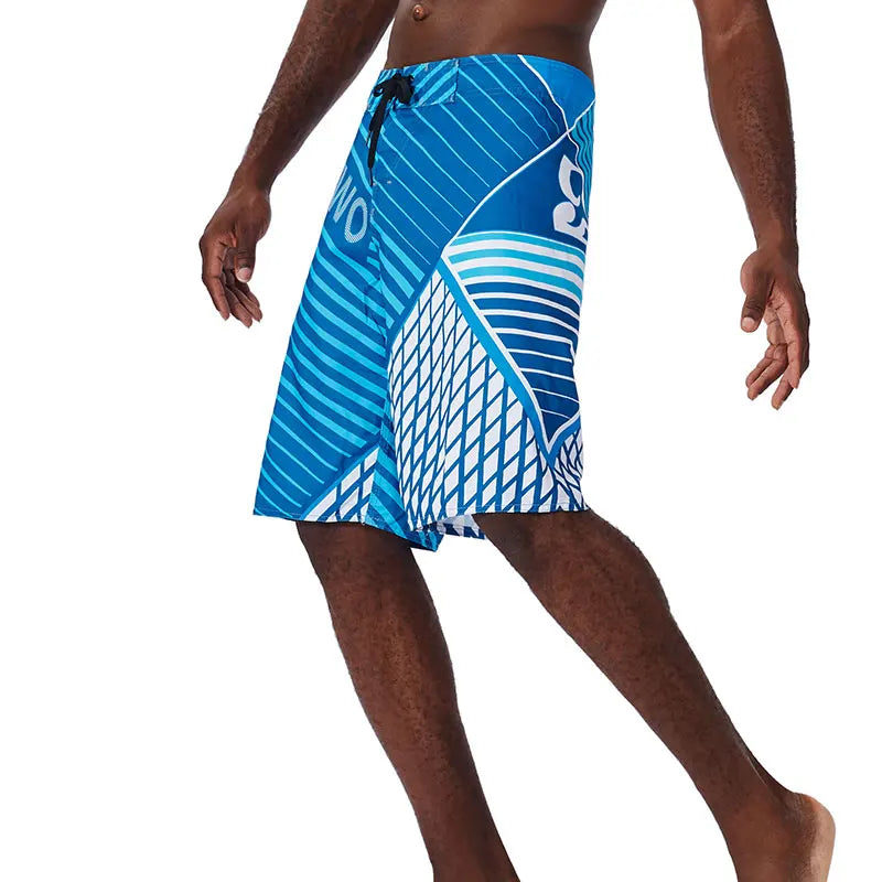 Quick Drying Beach Shorts for Men Surf Beach Shorts Fast Dry Swim Trunks with Bermuda, Fitness Muscle Short Pants, Summer, New,