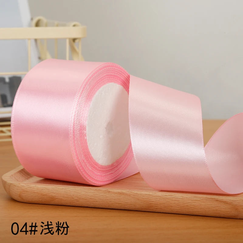 22meters/roll 5cm Silk Satin Ribbons Crafts Bow Handmade DIY Gift Packaging Wrap Party Wedding Decorative Clothing Accessories