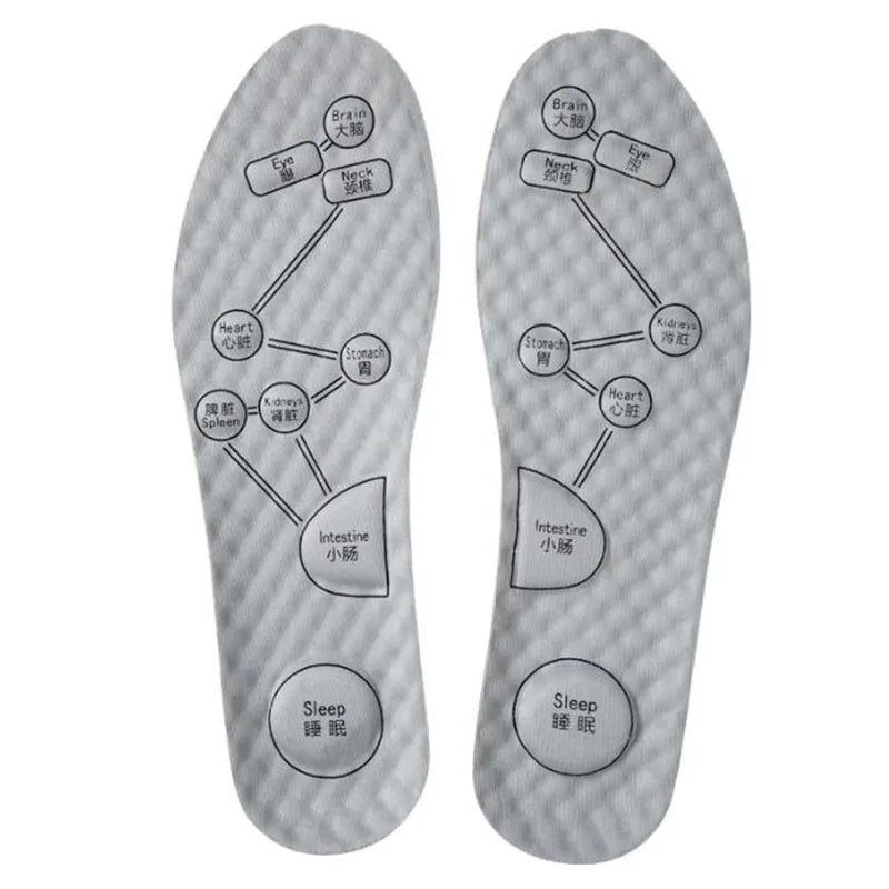 Foot Acupressure Insoles For Shoes Sole Sweat absorbing Deodorant Sport Insole Breathable Running Insoles For Feet Cushion