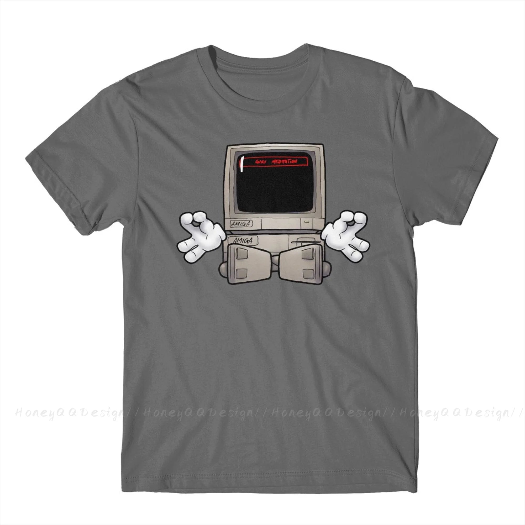 Top Quality Clothing Amiga 500 T-Shirt For Men Unisex Commodore Amiga Guru Meditation #2 Shirt Fashion Short Sleeve Oversize