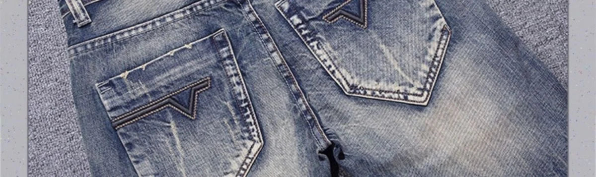 2023 Spring and Autumn New Classic Fashion Solid Color Ripped Small Foot Pants Men's Casual Comfort Elastic High Quality Jeans