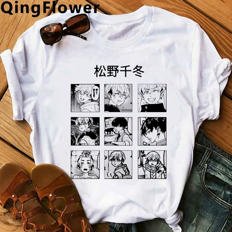 Hot Japanese Anime Tokyo Revengers T Shirt Men Chifuyu Matsuno Graphic Tees Anime T-shirt Unisex Summer Tops Tshirt Male