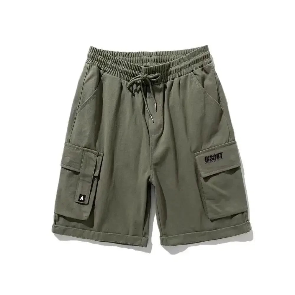 Men's Shorts Sports Beige Cargo Roll Up Male Short Pants Drawstring Korean Style Baggy with Ice Loose Xxl Designer Summer Xl