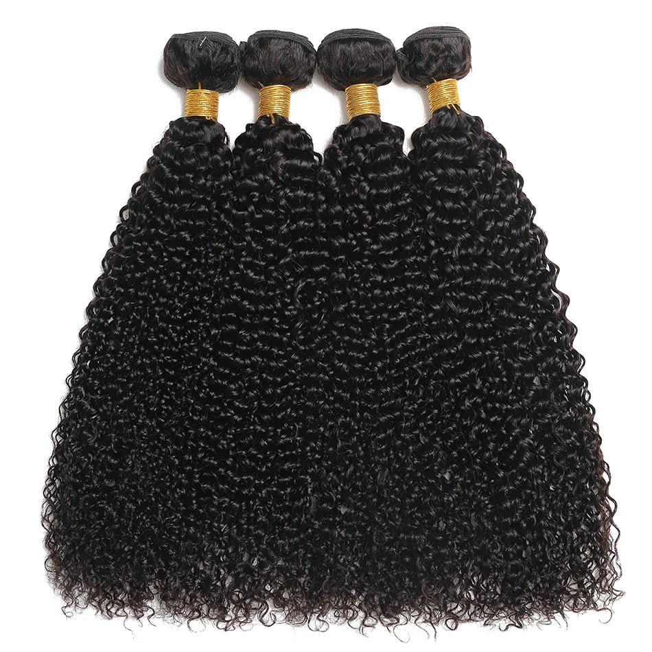 Indian Afro Kinky Curly Bundles Human Hair Extensions 100% Unprocessed Virgin Human Hair Weave Bundles Deal Jerry Curl 1/3/4PCS