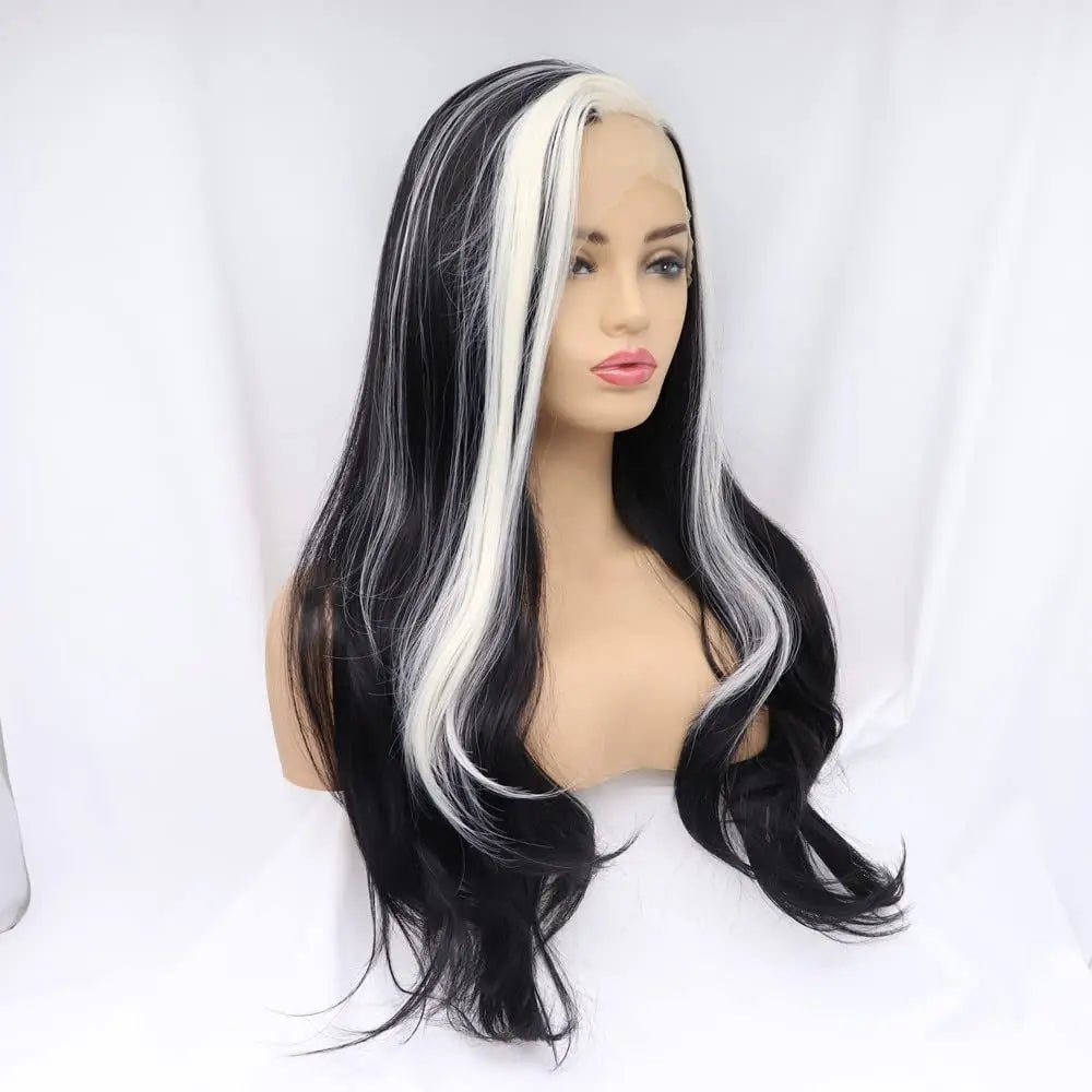 Black /Blonde Wigs Synthetic Black Lace Front Wigs For Women Hair Heat Resistant Fiber Long Wigs Cosplay Wigs