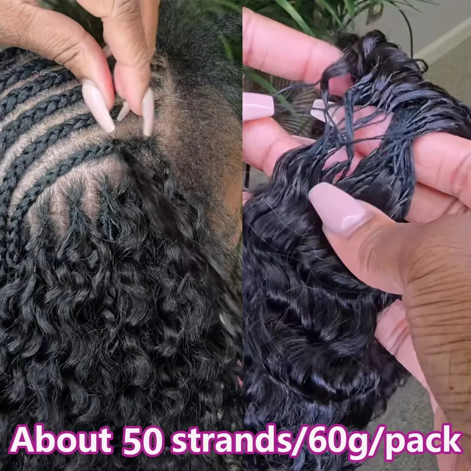 Deep Wave Crochet Human Hair Brazilian 12A Small Spirals Burmese Curly Bundles Virgin Feather Kinky Curly Hair Extension