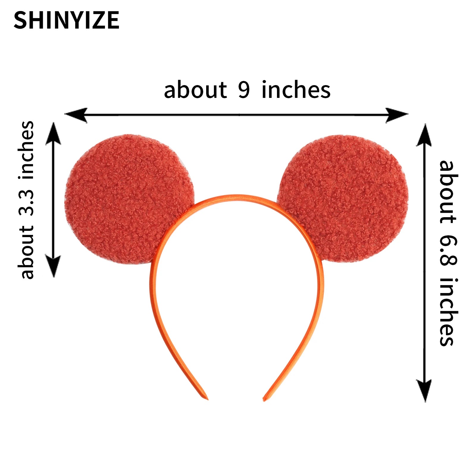 New Classic Cute Mouse Ears Chic Headband 5"Bow Girls And Kids  Hairband Festival Cosplay DIY Hair Accessories Christmas Gift
