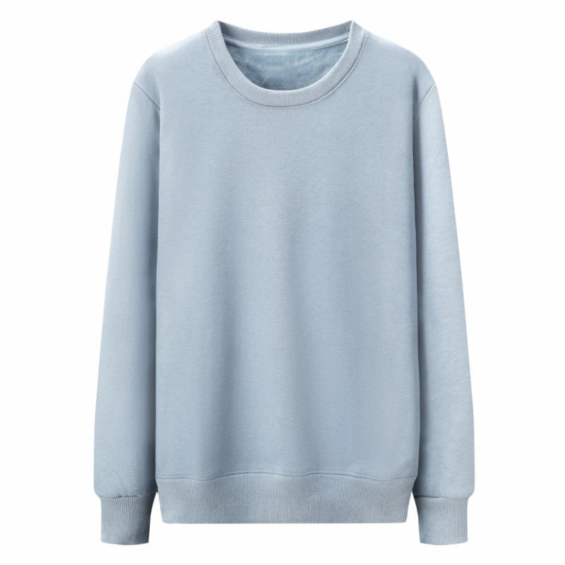 Elike Cotton Round Neck Sweater Custom Logo Printed Personal Group Brand Embroidery Design Men and Women 8 Colors