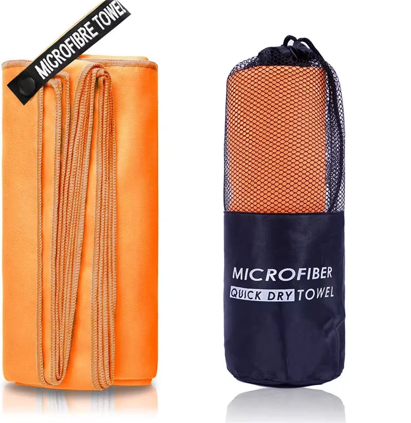 Quick-Drying Bath Towel 40x80/80x160CM Blue Grey Green Orange Strong Absorbent Microfiber Bathroom Washcloth Towels
