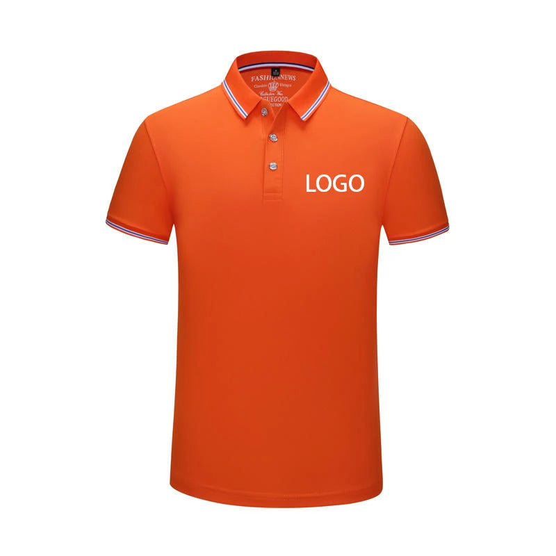 Summer Men And Women Polo Shirts Custom Logo Embroidery Print Polyester Clothing Personal Group Company Design Tops DIY Workwear
