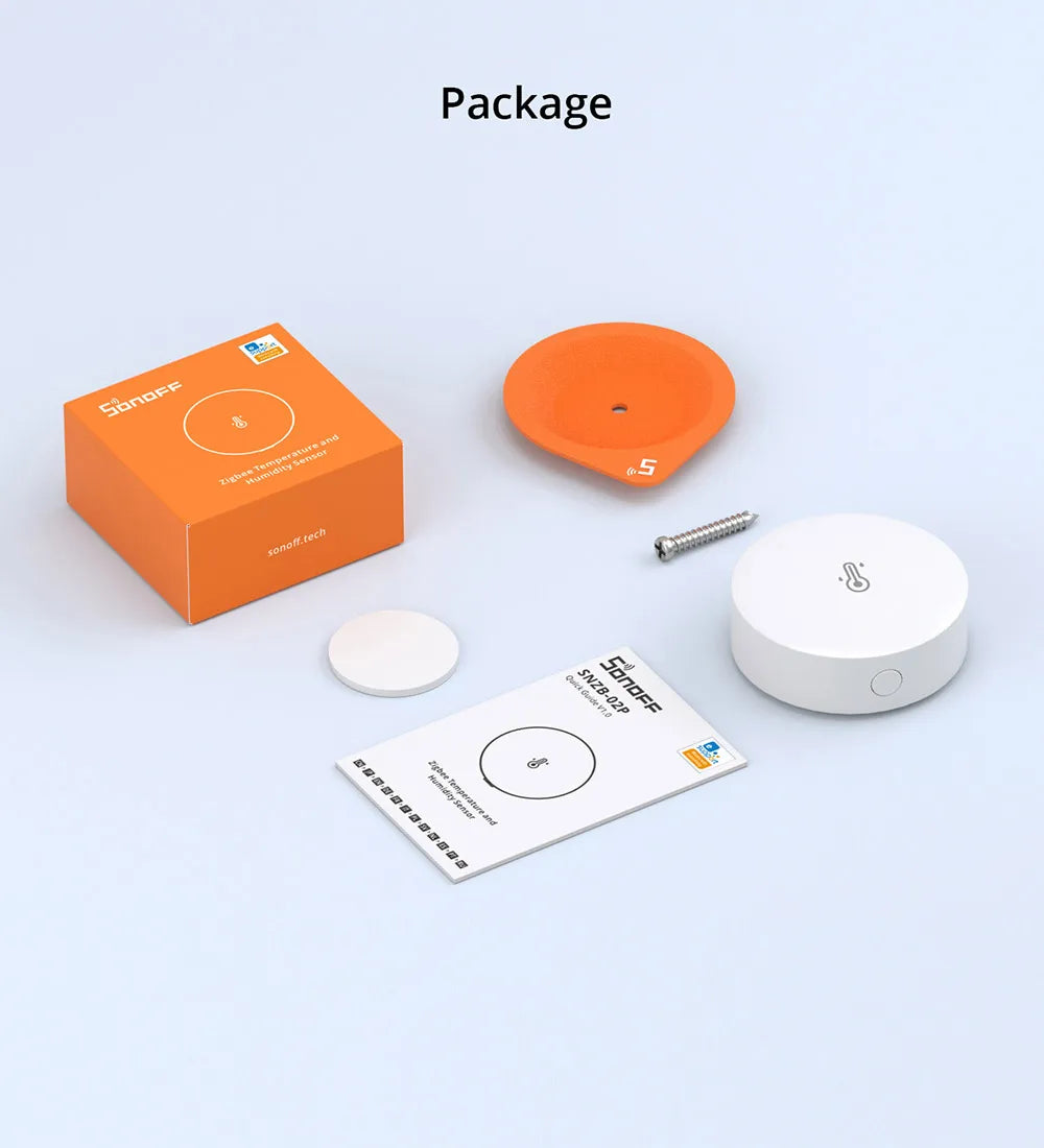 SONOFF SNZB-02P Zigbee Temperature and Humidity Sensor Smart Home Comfort Alert High Accuracy & Fast Refresh Need Zigbee Hub