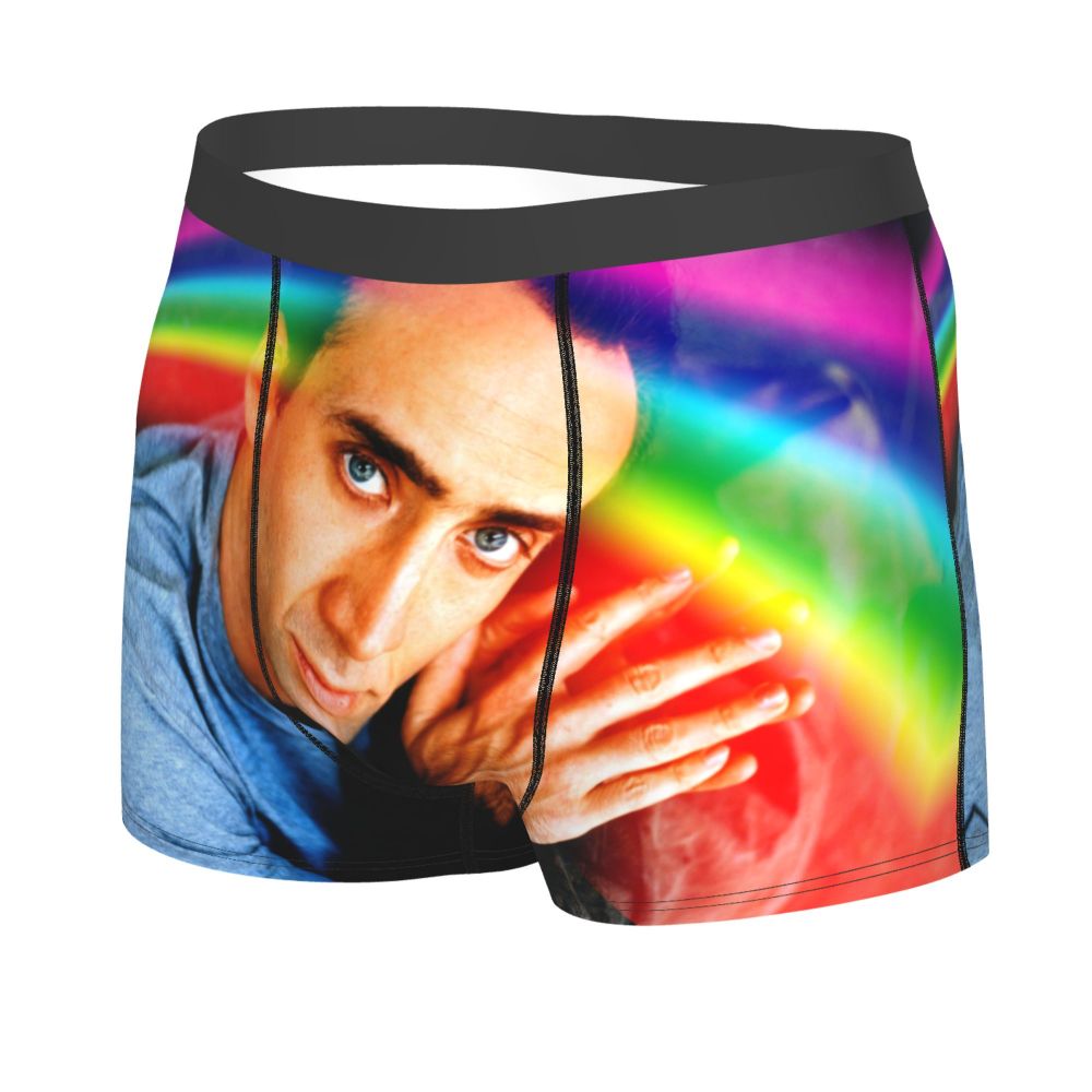 Custom Nicolas Cage Boxer Shorts For Homme 3D Printed Male Nic And His Girls Underwear Panties Briefs Breathbale Underpants