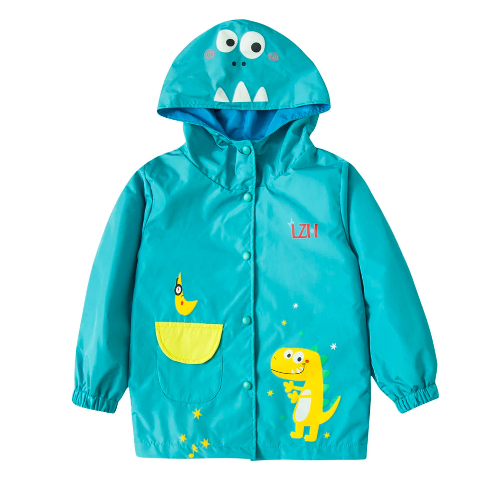Spring Unicorn Waterproof Clothes Long Sleeve Boy Girls Outfits Hoodie Coat+Pants Sets Raincoat Children Clothing 2 4 6 Years