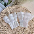 1 Pair Versatile Elegant Fake Cuffs Embroidery Pattern Detachable Lace Sleeves Solid Color Thin False Cuffs For Women