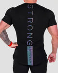 2025 New Hot GymsT-shirt Men Cotton T-shirt Casual reflective Slim t shirt Fitness Bodybuilding Workout Tee Tops Summer clothing