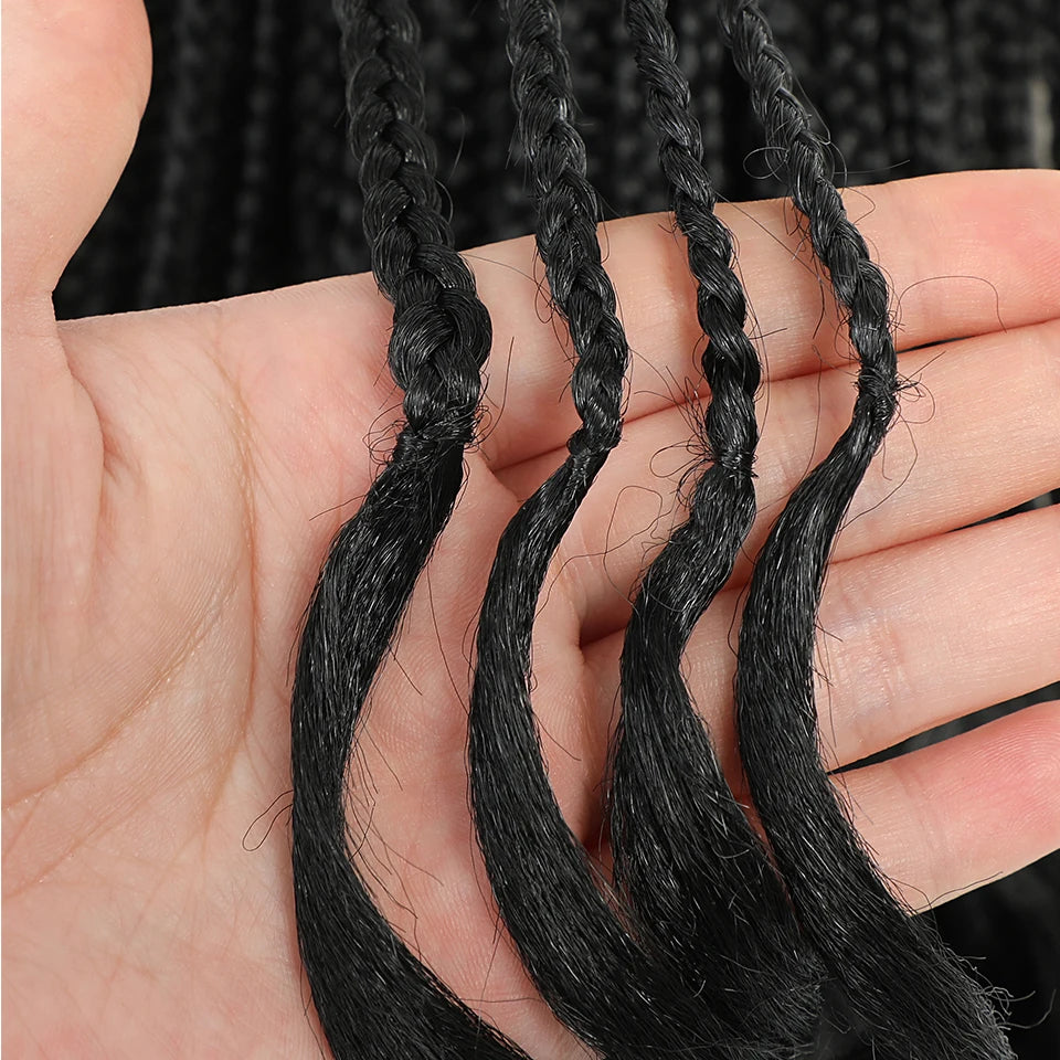 24 18 14 Inches French Curly Crochet Braids New Goddess Box Braids Bouncy French Curl Braid Hair Crochet Synthetic Braiding Hair