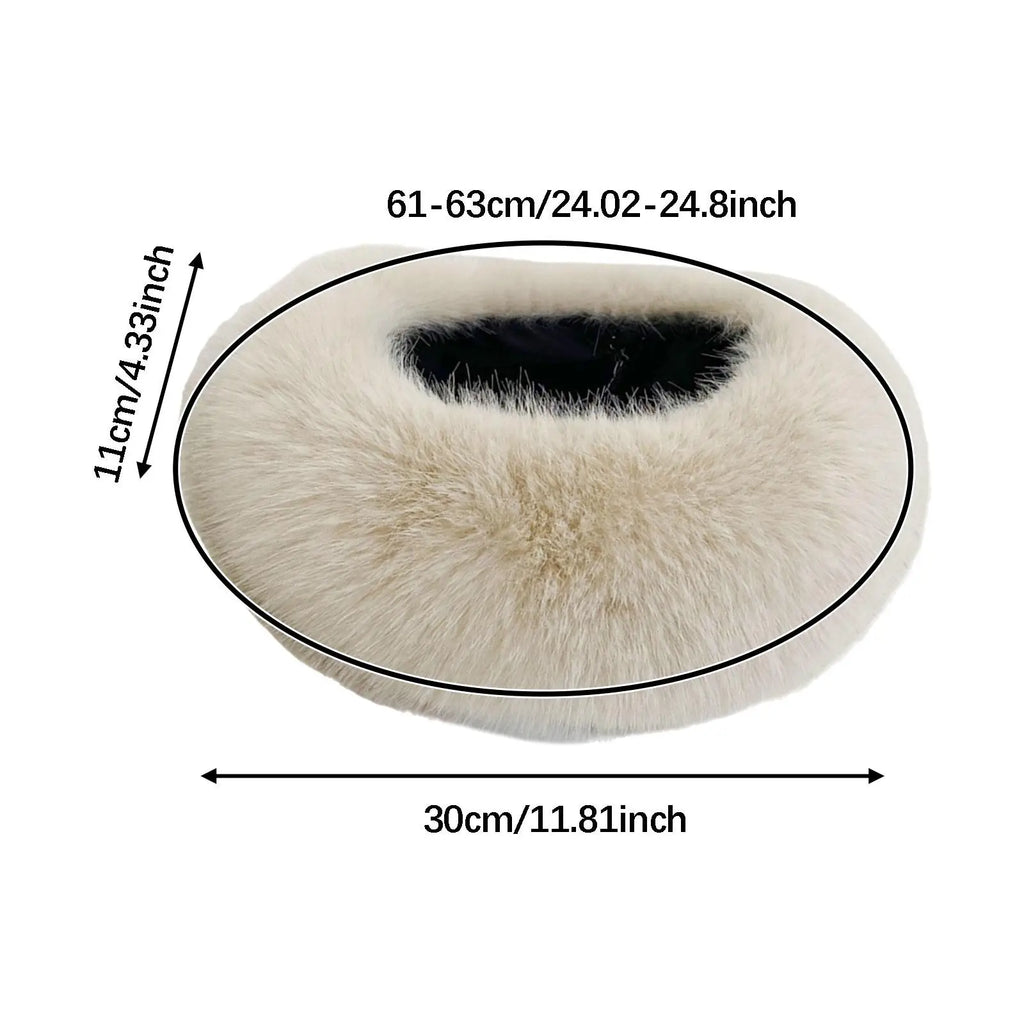 Faux Fur Headband for Women, Trendy Ear Protection Ski Hat, Earwarmer Earmuff for Daily Wear Outdoor Sport Camping