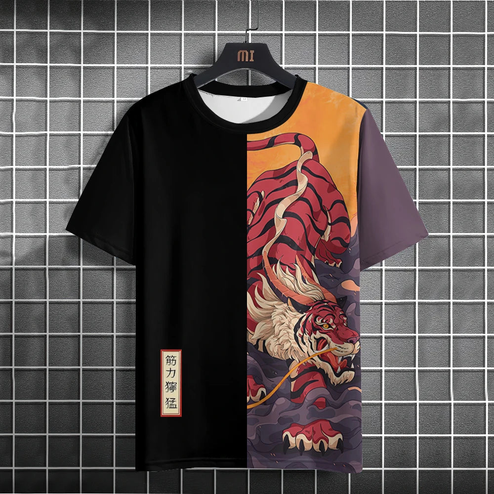 Unisex 2025 T Shirt Men Women Japanese Samurai Cat 3d Printed T Shirts For Casual Fashion Funny Shirt Top Tee Men Clothing