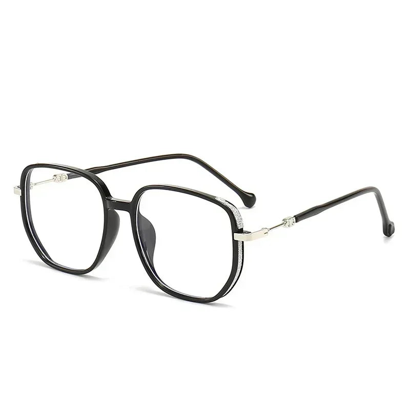 Vintage Square Metal Glitter Frame Reading Glasses Gafas Women Fashion Optical Eyewear Anti-blue Light Presbyopia Eyeglasses