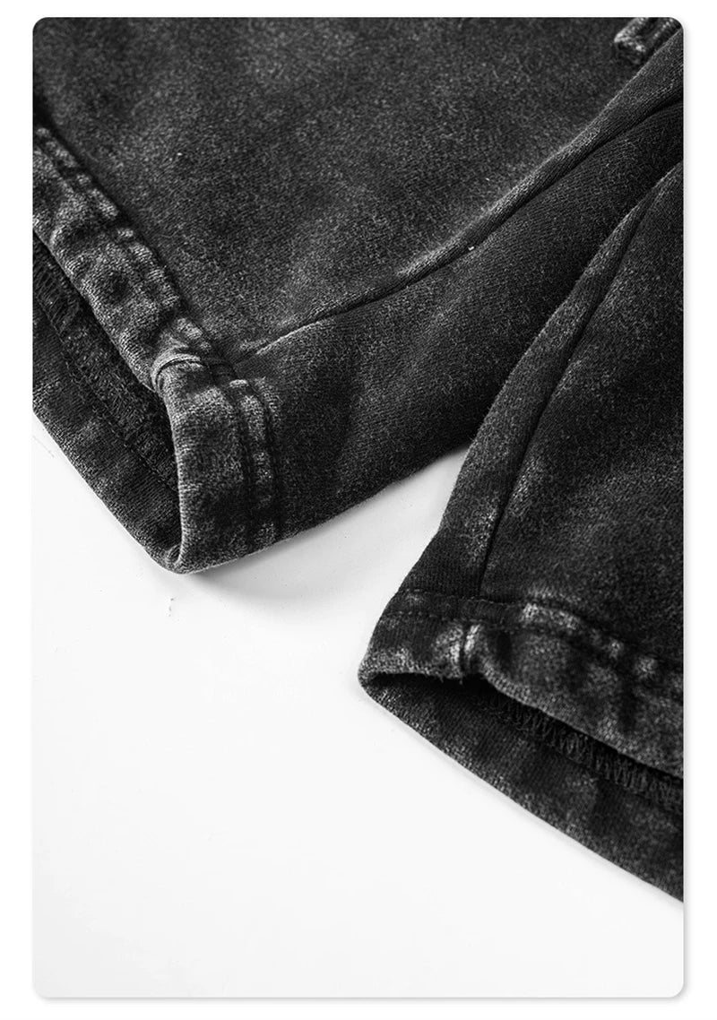 ZODF New 2024 Summer Men Washed Cotton Shorts Unisex Casual Loose 350gsm Comfortable Short Pants Brand Bottoms HY0792