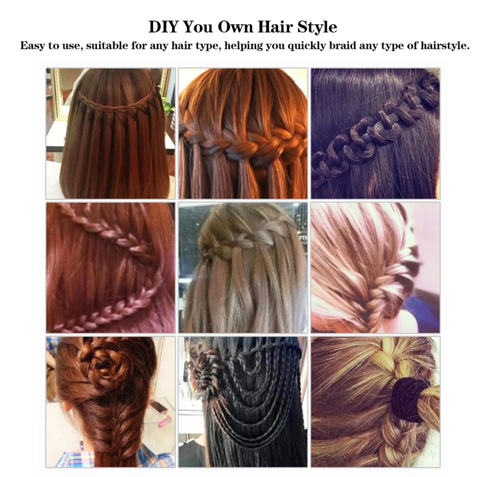 Quick Braid Tool Hair Styling Tool Hair Braider Electric Hair Braider Plait Automatic Twist Braider Styling Braiding Machine