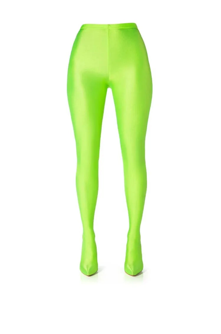 New Elastic Cloth Jumpsuit Pants Boots Women's Racing Party Trendy Sexy Steel Pipe Dance Pants Boots High-heel 10cm Size 34-46