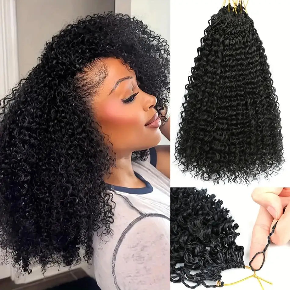 Deep Wave Crochet Human Hair Brazilian 12A Small Spirals Burmese Curly Bundles Virgin Feather Kinky Curly Hair Extension