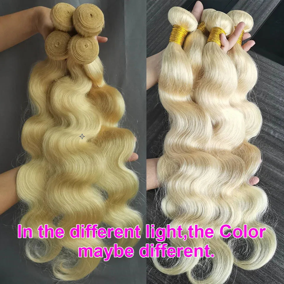 613 Blonde Body Wave Vietnamese Loose Curly Human Hair Bundles 8 28 30 Inch 1 2 3  4 Bundles Deals 100% Virgin Remy Hair Bundles