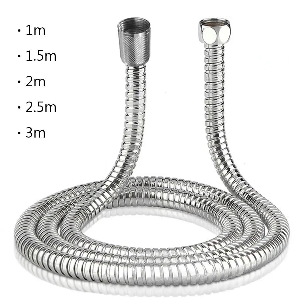 Flexible Stainless Steel Plumbing Hose Shower Head Tube Bathroom Pipe 1-3m