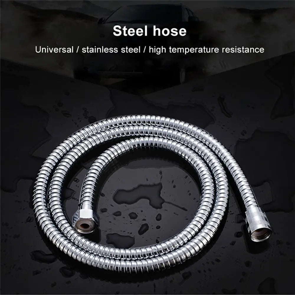 Flexible Stainless Steel Plumbing Hose Shower Head Tube Bathroom Pipe 1-3m