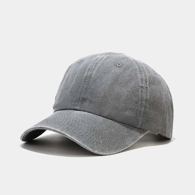 2025 New Spring Summer Cap Washed Cotton Baseball Cap Men Women Casual Adjustable Outdoor Trucker Hat Snapback Casquette