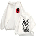 Dani Martin Que Caro Es El Tiempo Merch Zipper Hoodies Men Women Clothing Fashion Hip Hop Zip Up Hooded Sweatshirts Jacket Coat