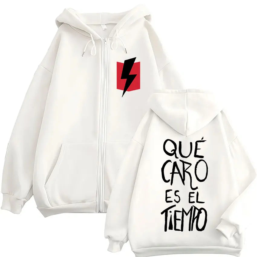 Dani Martin Que Caro Es El Tiempo Merch Zipper Hoodies Men Women Clothing Fashion Hip Hop Zip Up Hooded Sweatshirts Jacket Coat