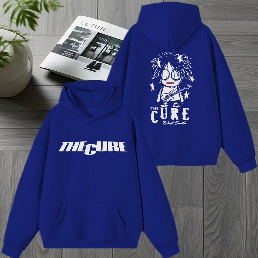 Rock band THE CURE 90s Alternative Rock Double Sided print streetwear Unisex vintage hip hop Hoodie Men women Fleece Sweatshirt