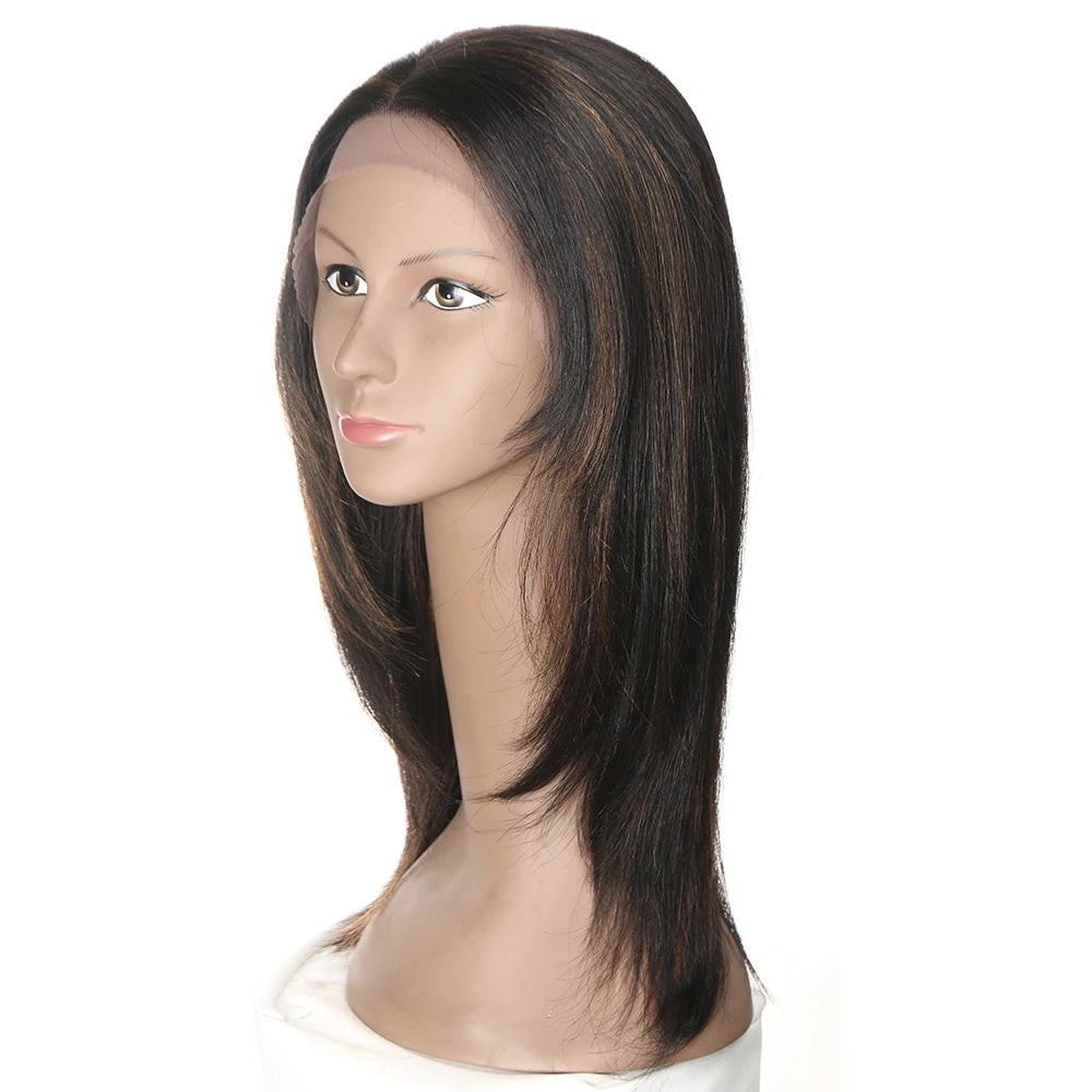 Sleek Highlight Lace Front Wig For Women 13x4 Lace Front Brazilian Hair Wigs Straight Colored Lace Wigs 18 Inch Long Lace Wigs