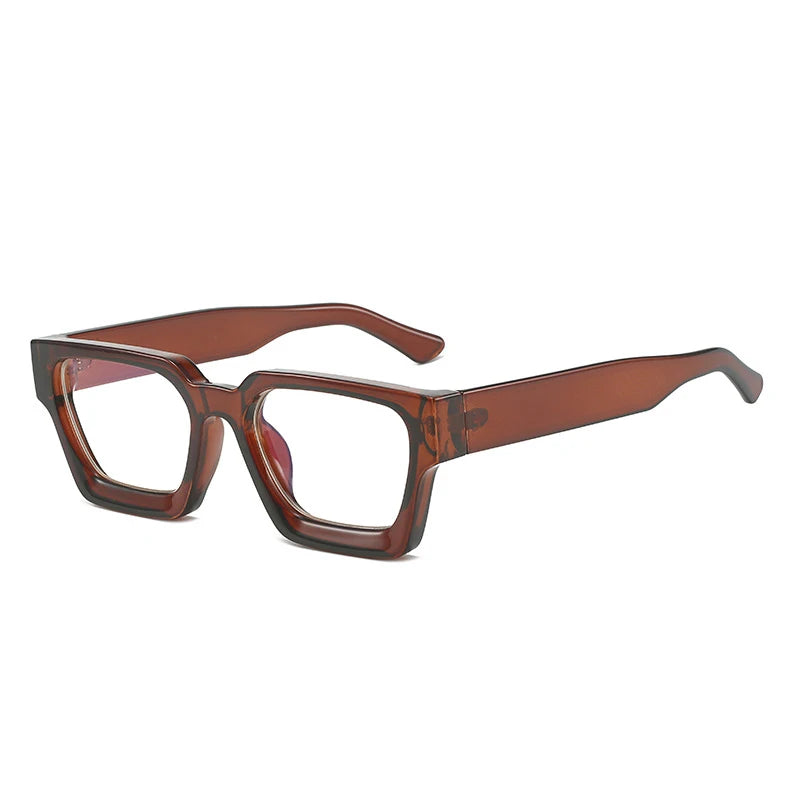 SHAUNA Retro Women Anti Blue Light Glasses Frame Fashion Men Square Optical Eyewear