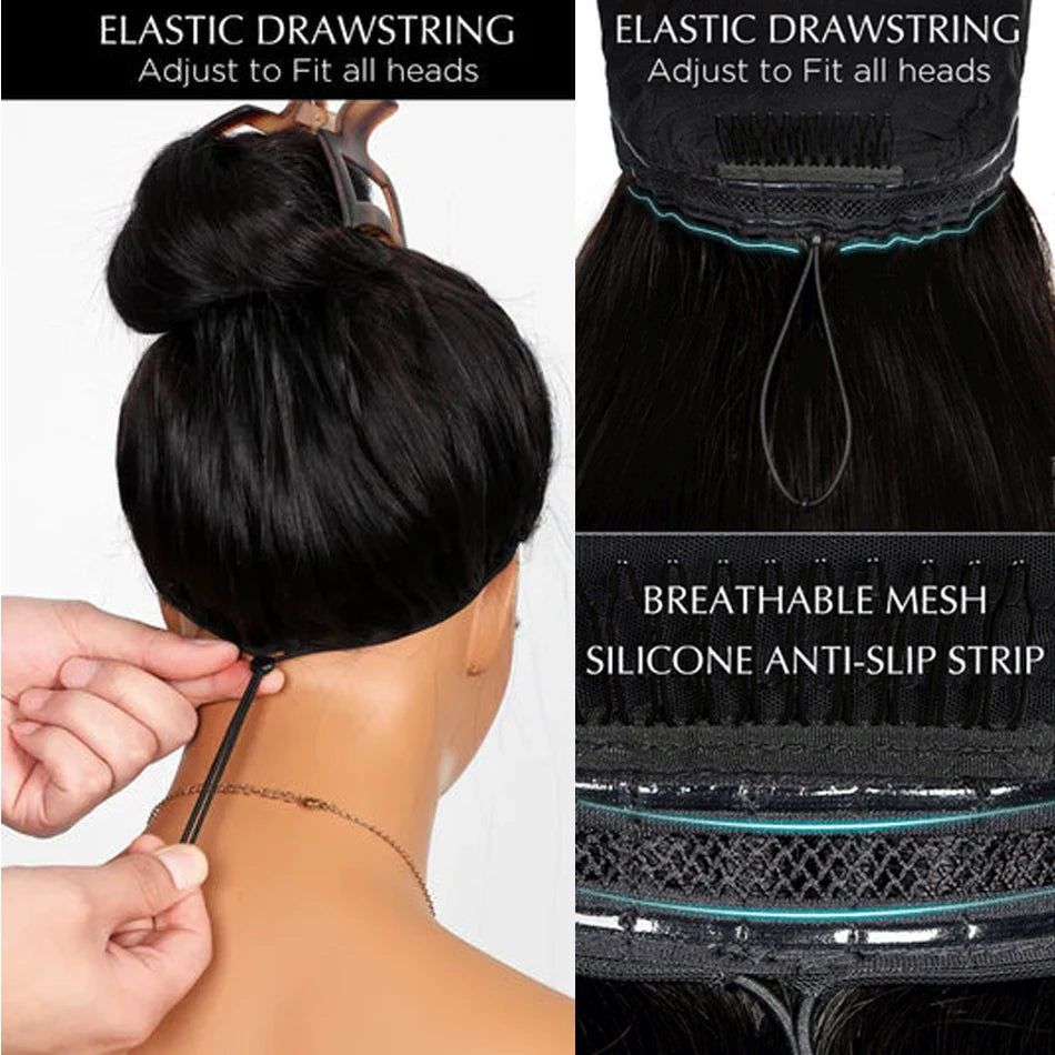 13x6 Lace Front Wigs Human Hair 200 Density Straight HD Lace Front Wigs Pre Plucked Straight Glueless Human Hair