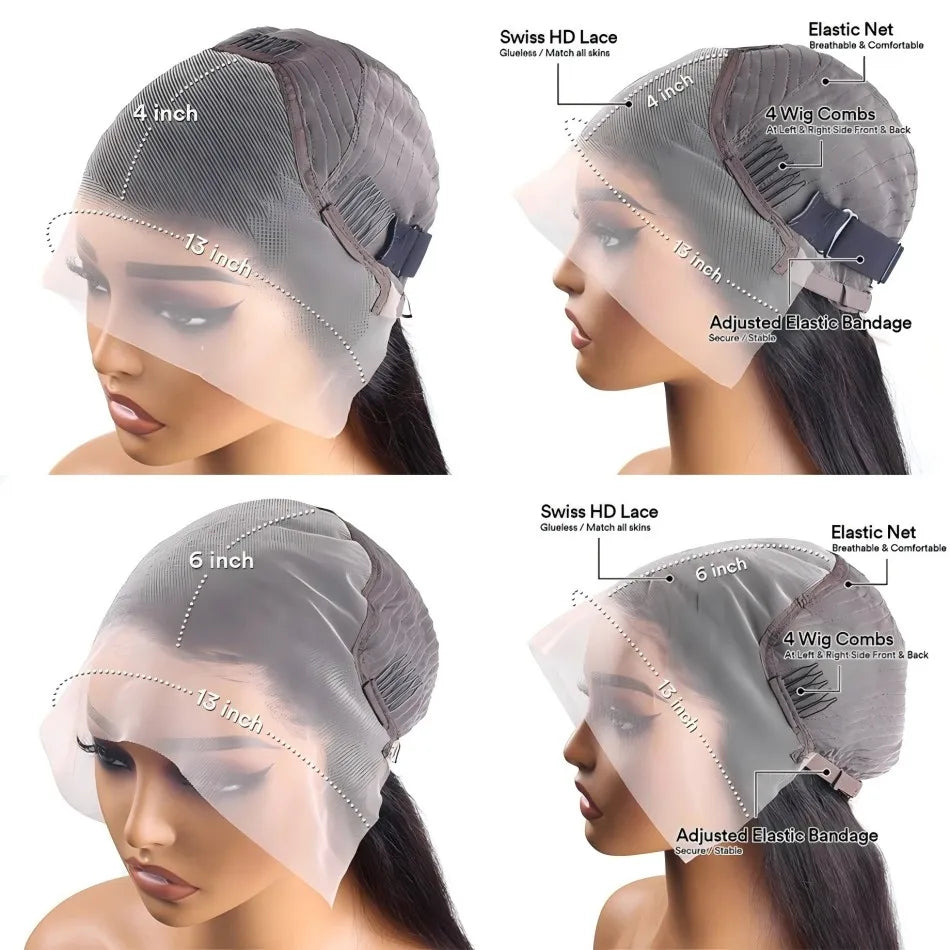30 36inch 27 Honey Blonde Body Wave Wig Human Hair 13x6 Transparent HD Lace Frontal Wig For Women 250 Density Brazilian Wigs