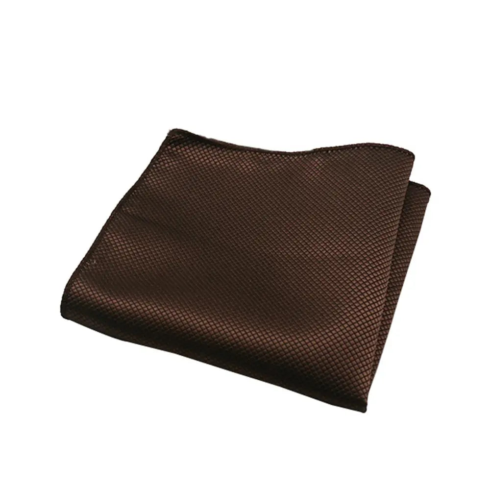 HUISHI Men's Hanky Jacquard Handkerchief Solid Plain Suits Pocket Square For Men Wedding Business Party Kanky Pocket Gifts