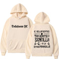 Rapper Dellafuente Album 2025 Letters Cover Hoodies Men Women Harajuku Fashion Hip Hop Oversized High Quality Hooded Sweatshirts